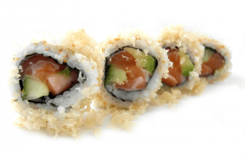 Crispy salmon roll