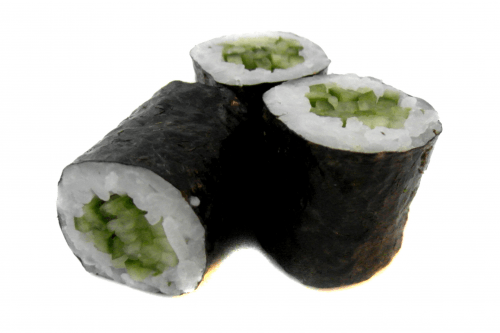 Mini maki sushi komkommer 6 stuks