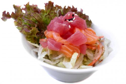 Fusion salade sashimi